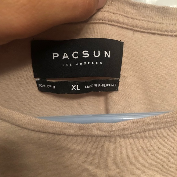 Longline long length pacsun brand scallop tee - Picture 2 of 3